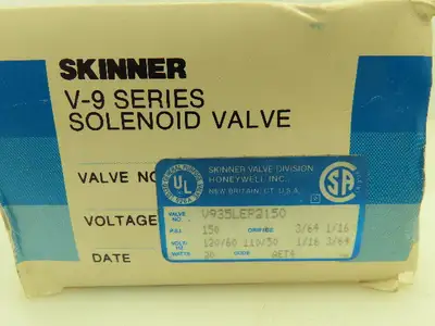 Honeywell Skinner V933LEH2050 Solenoid Valve 4-Way NC 120V 50 PSI 1/4" NPT