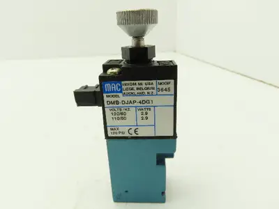 MAC DMB-DJAP-4DG1 Pneumatic Solenoid Valve 110/120V