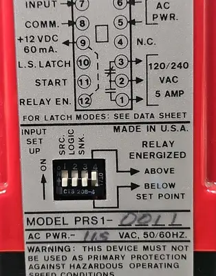 Red Lion Controls PRS1-0011 Plug-In Speed Switch Loc3C42