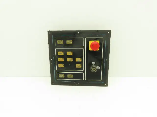 Cincinnati Milacron 3-525-0915A Operator Interface Panel w/ E-Stop *Missing Key*