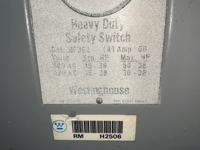 Used WESTINGHOUSE HF262 Disconnects Ohio US | HGR 24 #1505806