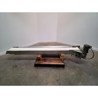 Used 12" wide X 7'-9" Stainless Steel Belt Conveyor