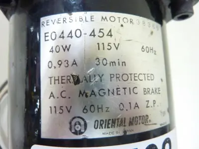 USED ORIENTAL MOTOR E0440-454