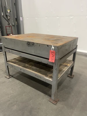 3′ x 4′ x 8″ thick metal table