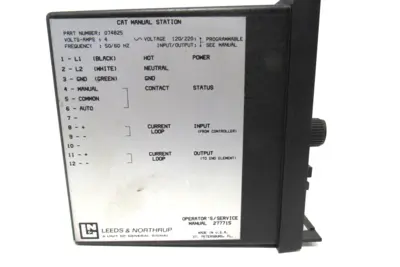 USED LEEDS & NORTHRUP 074825 CAT MANUAL STATION