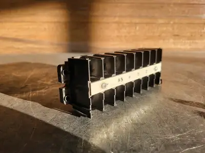 Panel Mount Barrier Terminal Block 2-Row 8-Position 75A