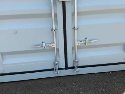2026 40’L x 8’W x 9’ 6”T High Cube Shipping/Ground Container, swing doors on one end and four sets o...