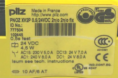 NEW PILZ PNOZ-XV2P-0.5/24VDC-2N/O2N/OFIX SAFETY RELAY PNOZXV2P0524VDC2NO2N0FIX