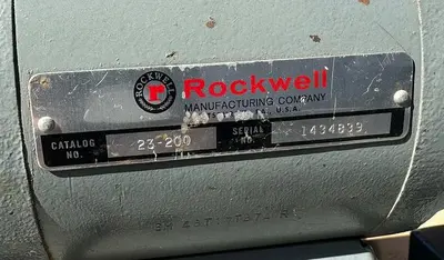 USED ROCKWELL & TORIT #23-200 & #64