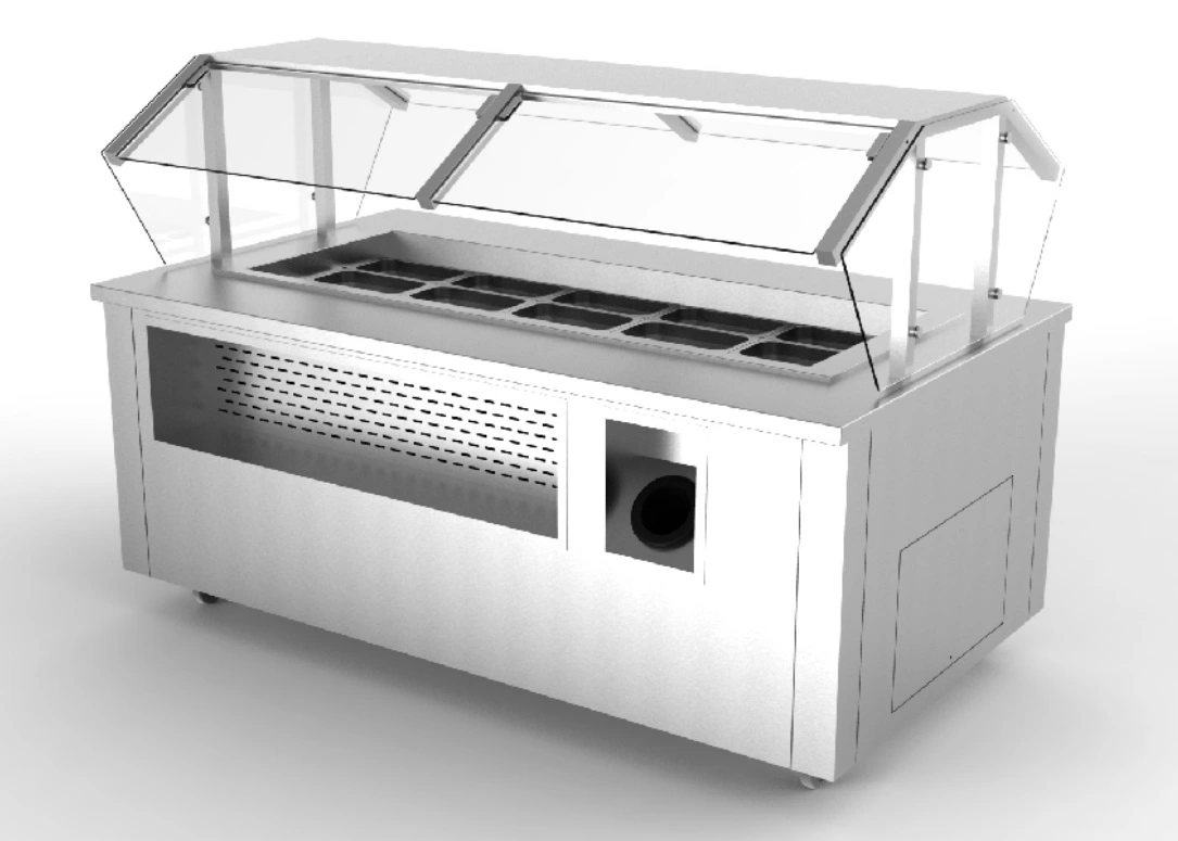 170-0030 72” Olive Bar Self Contained Island Cooler - Model: ASSY