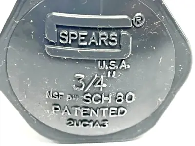 848-007 | Spears  Threaded Female Cap Fitting 3/4" SCH 80 2UC1A3 LOT OF 2 - New Other