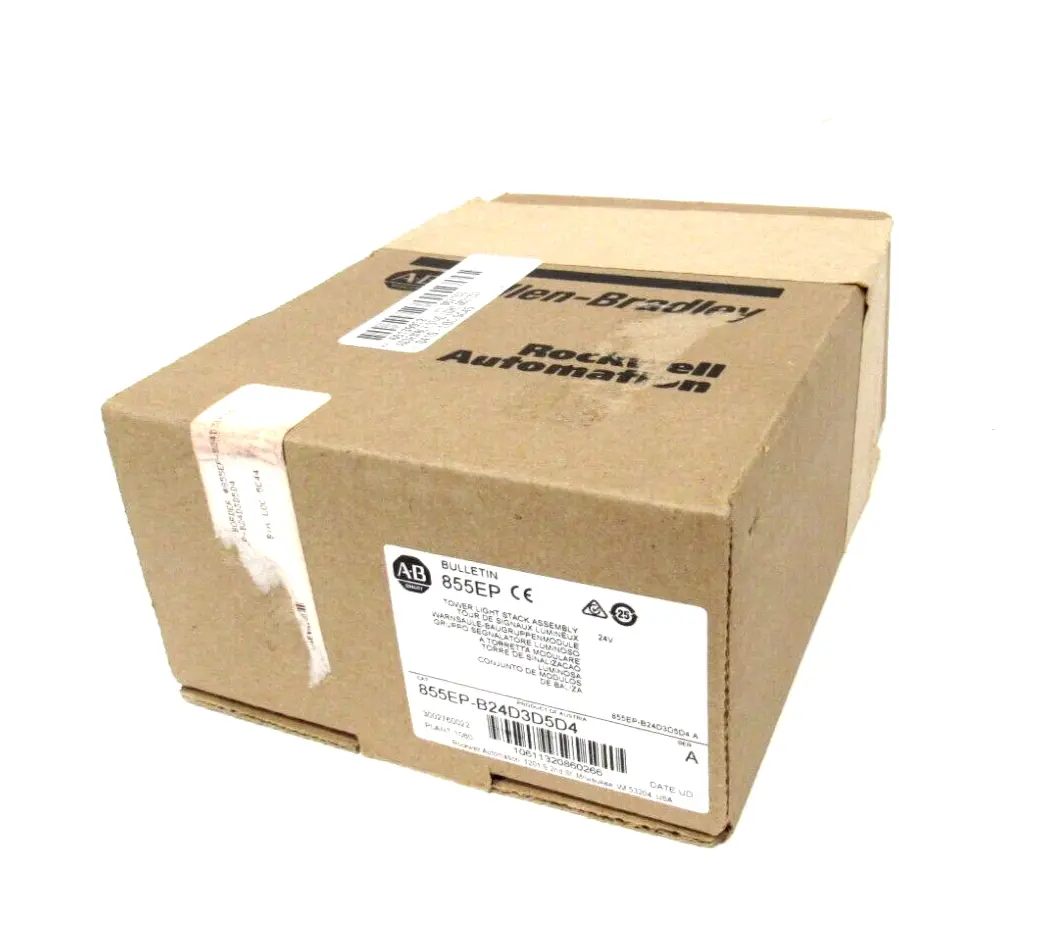 ALLEN BRADLEY 855EP-B24D3D5D4 TOWER LIGHT STACK 855EPB24D3D5D4 NEW SURPLUS
