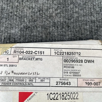 New | in-Stock Fisher 1C221825022 Tooling & Accessories (Other) California US | Davliegogo LLC #1707174