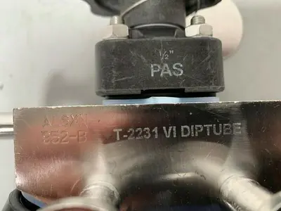 USED ITT INDUSTRIES PURE-FLO DSA-.5-PF-419-.5 DIAPHRAGM VALVE W/ 1/2" SANITARY FIT