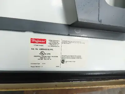 Hoffman A36SA3210LPPL Electrical Enclosure Control Panel 36x32x10" Backplate