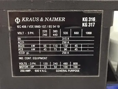 USED KRAUS & NAIMER KG 316