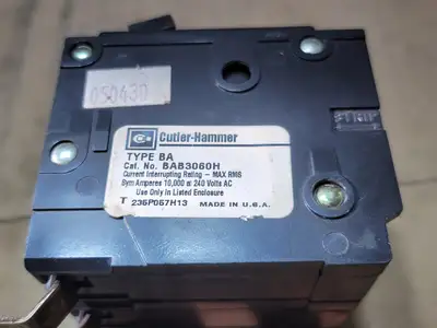 Used CUTLER-HAMMER BAB3060H Switchgears British Columbia CA | Lenmark #1438420