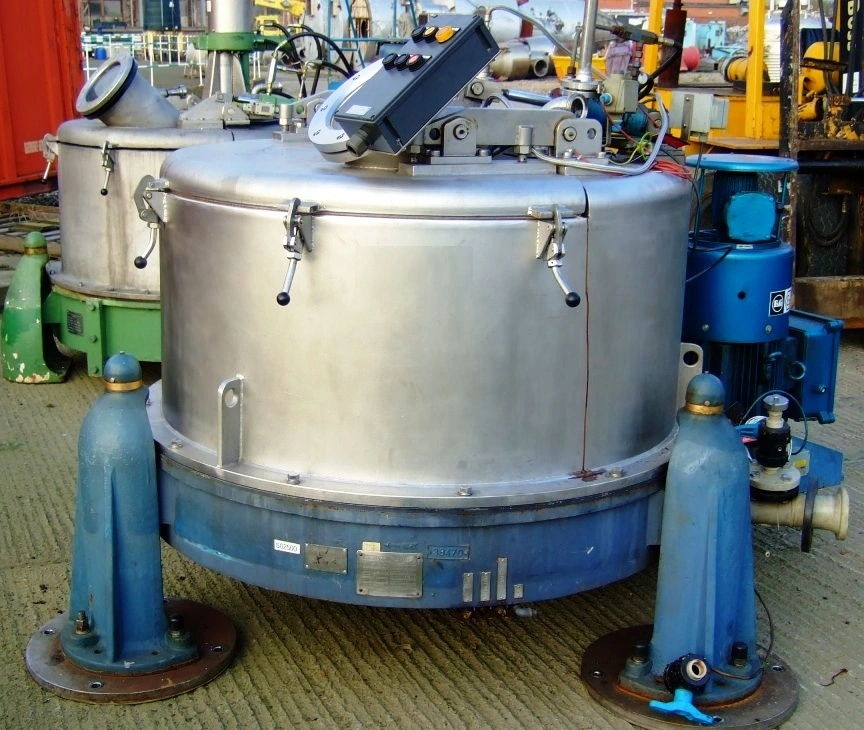 Luwa-Heine 342 gastight perforate basket centrifuge, 316SS.