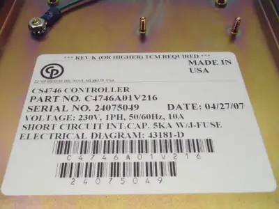 Used CHICAGO PNEUMATIC CS4746 Industrial Controls | Maverick Industrial Sales #1109704