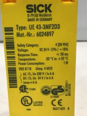 USED SICK OPTIC ELECTRONIC UE43-3MF2D3