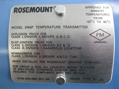 USED Rosemount 3144P D1A1E5M5B4