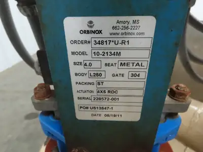 United Conveyor Corp. Bypass Splitter 4" Knife Gate Valve System