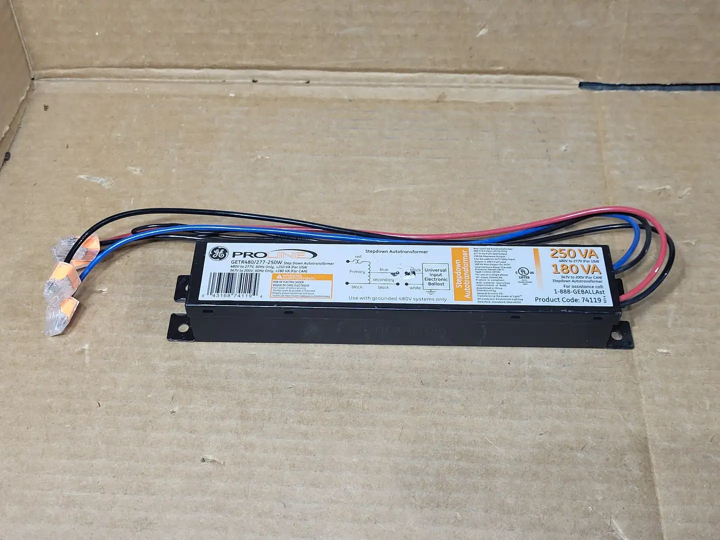 NEW GENERAL ELECTRIC GETR480/277-250W