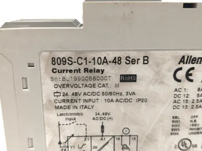 USED ALLEN-BRADLEY 809S-C1-10A-48 SER. B