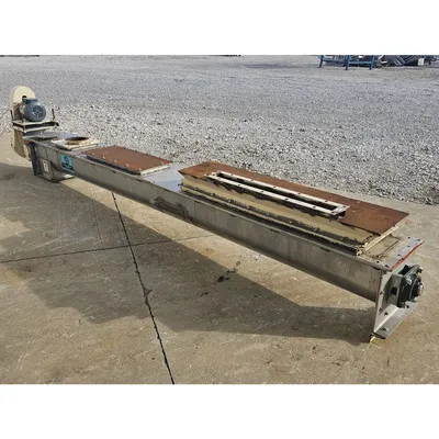 Used 9" dia. Stainless Steel Thomas Conveyor Co Screw Auger Conveyor - 11'-6"L