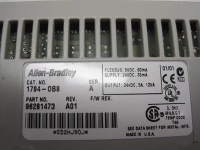 ALLEN BRADLEY 1794-OB8 OUTPUT MODULE 1794OB8