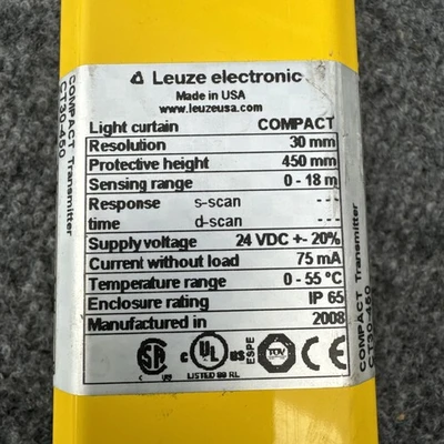Used Leuze CT30-450 Light Curtains & Grids California US | Davliegogo LLC #1705269