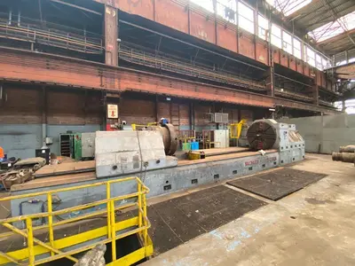 USED WALDRICH SIEGEN WWDK 80 - ROLL LATHE Ø 1900 X 7500 MM
