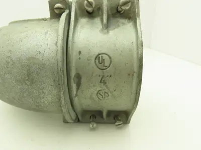 NA Metallic Flex Squeeze Connector 4" 90° Elbow Zinc Die Cast