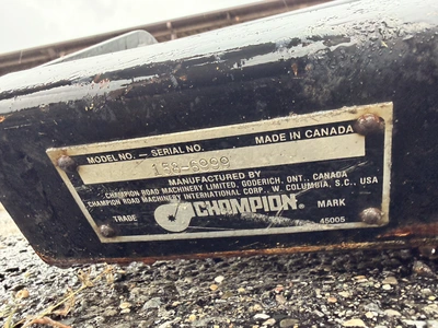 Used CHAMPION GRADER WING WITH MOUNT. Rear Blades Michigan US | Miedema Asset Management Group #1454398