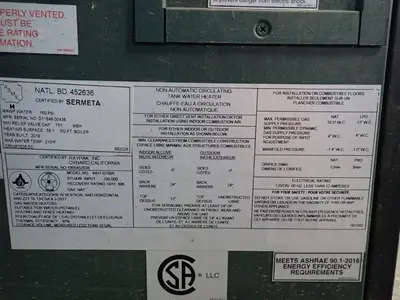 USED 2019 RAYPAK WH70700A