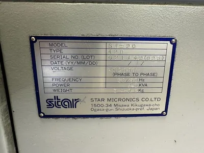 STAR SV-20 CNC Lathes | Charter Auctions (24)