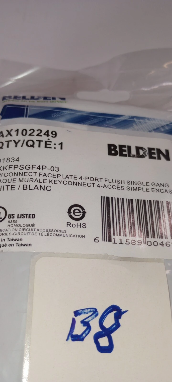 NEW Belden AX102249