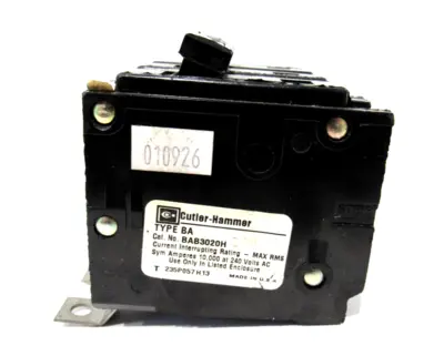 NEW CUTLER HAMMER BAB3020H CIRCUIT BREAKER TYPE BA