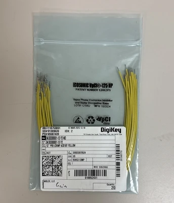 DigiKey 12 inch Pre-Crimp A2016 Lot Of 96 Pre-Crimp Leads Red White Green Black