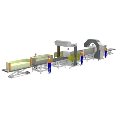 NEW EDDA SPINNER 1800 SOFA PACKING LINE