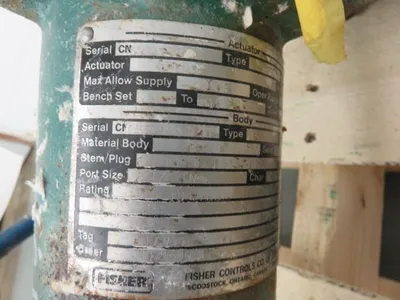 Fisher control valve type EZ, size 1 1/2"-150, material CF8M