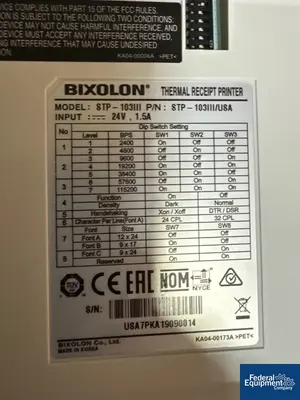 Used Unknown Bixolon STP-103II Thermal Receipt Printers, Lot of 14 Processing (misc) Ohio US | Federal Equipment Company #1557996