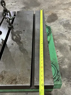 36" X 48" GIDDINGS & LEWIS AIR LIFT ROTARY TABLE: STOCK #23587