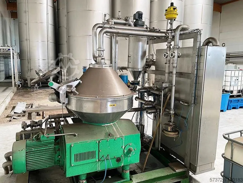 KMA Nagema SOZF/O self-cleaning clarifier, 316SS.