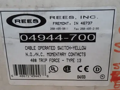 Used REES 04944700 Relays & Switches Ohio US | HGR 24 #912872