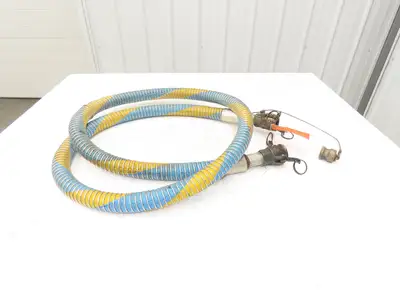 1"ID x 10' Flexible Chemical Transfer Hose Camlok Ends