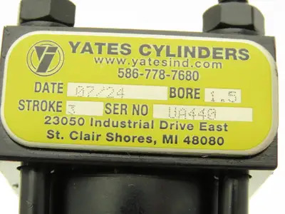 New | in-Stock YATES _UNKNOWN_ Hydraulic Cylinders Indiana US | Arrow Industrial #1086362
