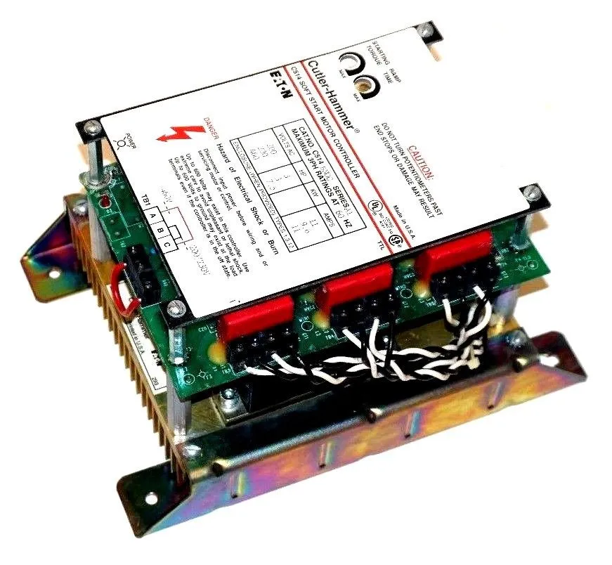 USED CUTLER HAMMER C514BNOC SOFT START MOTOR CONTROLLER 3-7.5 HP, 11 AMP