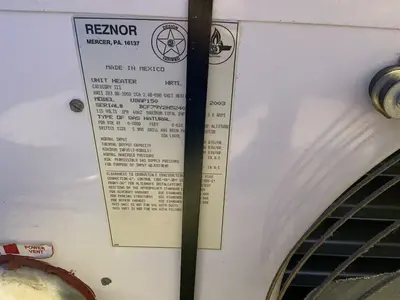 Used 2003 REZNOR UDAP150 Miscellaneous MRO Ohio US | HGR 24 #1309198