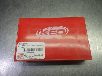 KEO 5 Piece 60 Deg 6 Flute Carbide Counter Sink Set 55790-TiAlN (LOC508A)